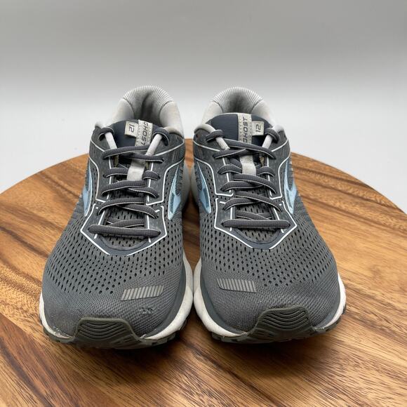 Brooks Ghost 12 Shoes Womens 10.5 B Gray Road Running Comfort Walking Sneakers - Picture 2 of 8